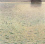 Gustav Klimt Island in Lake Atter (mk20) oil